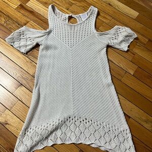 LC Lauren Conrad Cream Knit Top size xs